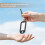 160 Pcs Key ID Label Tags Split Ring Keyring Keychain Black 7