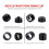2X Versatile Front Fork Mount Block,Quick Release Thru Axle Road Bicycle Bracket Adapters for Truck/Trailer/Bikes Racks 5