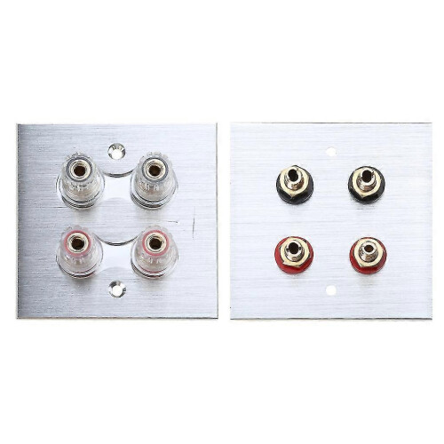 (2) KINCJON High Quality Banana Binding Post Wall Plate Surround Sound 1