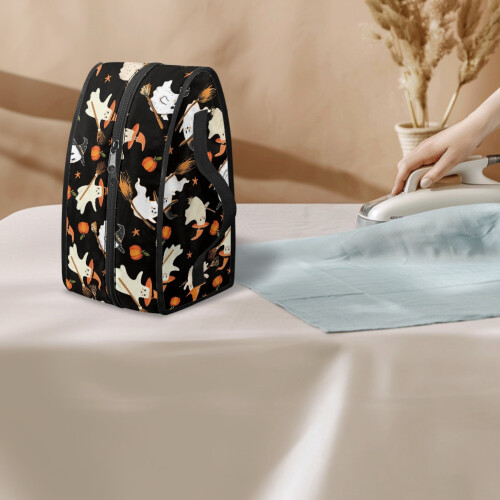 Ghost Pumpkin Pattern Protective Case Ironing Machine Storage Bag Lightweight Protective For Garment Care, Bag Only 2