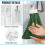 Gingerbread Man Hanging Dish Towels 3-Pack Soft 6