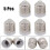 E27 to E17 Light Bulb Adapter Pack of 5, Easy Socket Conversion for LED Chandelier Lamps 3