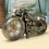 Creative Motorcycle Shape Quartz Clock Alarm Clock Time Keeper Desktop Decor Gold 5