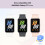 Συσκευασία 4 τεμαχίων συμβατή με το Samsung Galaxy Fit3, προστατευτικό οθόνης + σκληρό 2