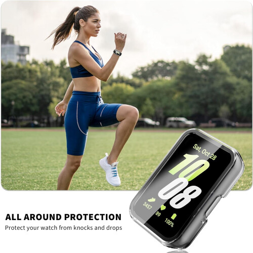 Συσκευασία 4 τεμαχίων συμβατή με το Samsung Galaxy Fit3, προστατευτικό οθόνης + σκληρό 2