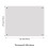 6mm Thick Tempered Glass Stove Splashback - 90x70cm, Off White, Includes Mounting Hardware 8