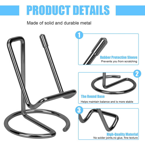 Metal Phone Stand for Desk Compatible with iPhone Android 2