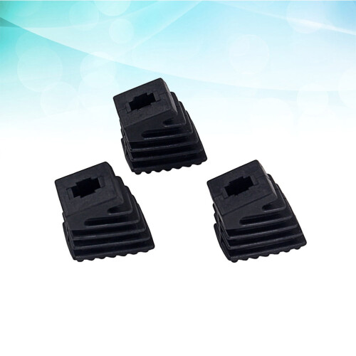 Drum Rubber Feet for Cymbal Stand Black 3 Pack 2