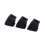 Drum Rubber Feet for Cymbal Stand Black 3 Pack 4