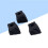 Drum Rubber Feet for Cymbal Stand Black 3 Pack 6