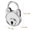 Bear-Shaped Metal Padlock with Key 2