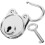 Bear-Shaped Metal Padlock with Key 7