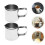 Pichet verseur Mini pichet en métal Design moderne (2 pièces) 3