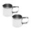 Pichet verseur Mini pichet en métal Design moderne (2 pièces) 4