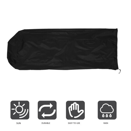 Laundry Drying Rack Umbrella Drying Rack Cover 168X30CM Black 2