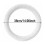 White Plush Steering Wheel Cover 38 cm 3