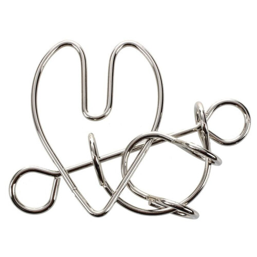 4X Heartbreak Wire Brain Teaser Metal Puzzle 1
