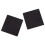100mm x 100mm Plastic Ribbed Square End Caps Cover Tube Inserts 10 Pcs 3