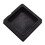100mm x 100mm Plastic Ribbed Square End Caps Cover Tube Inserts 10 Pcs 6