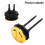 Gold Electroplated Dual Flush Toilet Button Set 8