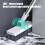 Broom and Dustpan Set White Adjustable Long Handle 3-in-1 4