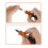 4Pcs 1/4inch Shank Bit Holder Extension Drill Driver-Orange 5