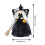 Halloween witch tree topper black with broom 1 piece 3