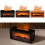Remote Control Aromatherapy Fireplace Humidifier with Colorful Flame Light 4