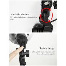 2X Light Lamp Photo Studio E27 AC Socket Photography 1.8M Cable Cord Bulb Stand with Umbrella Holder Bulb Mount US Plug