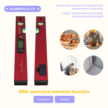 Digital Level Digital Spirit Level and Protractor, Level, Inclinometer Gauges Finder Bubble Base 400mm