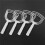 4X Meat Scraper Bone Dust Scraper Bone Scraper White  Scraper Bone Dust Remover Square Bone Dust Scraper 3