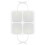 (20PCS)4/20pcs Replacement Electrode Pads Gel Body Massager Stickers Reusable 2