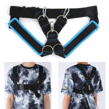 Belastbare Schultergurtschnallenvorrichtung, Zugschlitten, Tragesystem, Schwarz Blau, Nylon, Metall, 420g