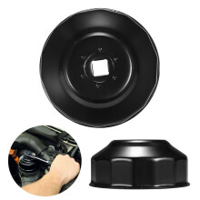 2X Universal 65mm x 14 Flutes Oil Filter Wrench Cup Socket Type Cap Remover Tool