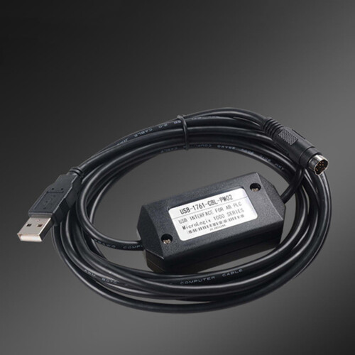 USB PLC-programmeringskabel til Allen Bradley Micrologix USB1761-CBL-PM02Round8pin 1