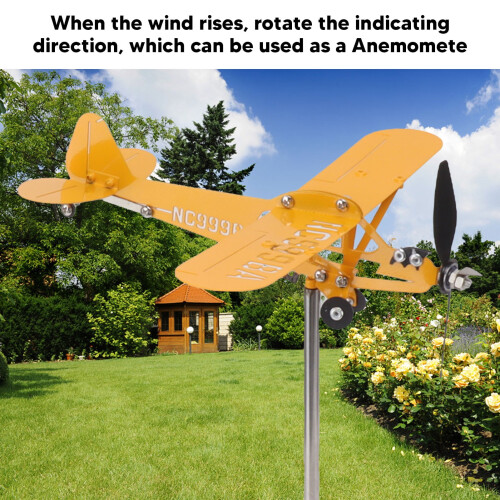Αεροπλάνο Weathervane3D Μεταλλικό Αεροπλάνο Weathervane Εξωτερικός Δείκτης Κατεύθυνσης 1