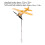 Αεροπλάνο Weathervane3D Μεταλλικό Αεροπλάνο Weathervane Εξωτερικός Δείκτης Κατεύθυνσης 7