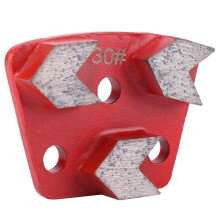 3X 30 Grit Metal Bond Scraper Trapezoid Diamond Floor Grinding Pad Disc for Removing Adhesives Spots Joints