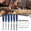 6PCS Wood Chisel Set ABS & Steel Beech Handles, Various Sizes 4