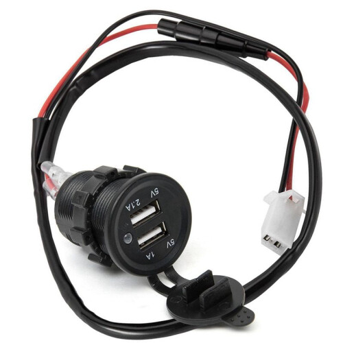 2X 12V Dual USB Car Cigarette Lighter Socket Splitter Charger Plug Adapter Power 2
