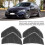 Car Rear Bumper Spoiler,  Diffuser Fins Universal Shark Fin Diffuser,Rear Bumper Lip Diffuser Universal Auto Accessory Car Diffuser SpoilerBlack4Pcs 2