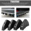 Car Rear Bumper Spoiler,  Diffuser Fins Universal Shark Fin Diffuser,Rear Bumper Lip Diffuser Universal Auto Accessory Car Diffuser SpoilerBlack4Pcs 3