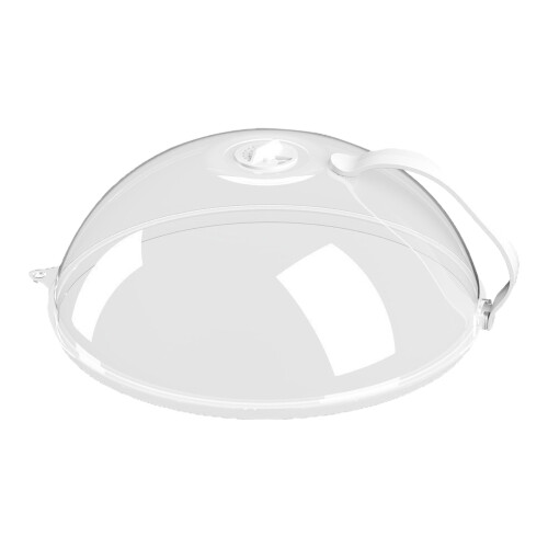 (White Handle) Microwave Splatter Cover with Handle - 50 Char