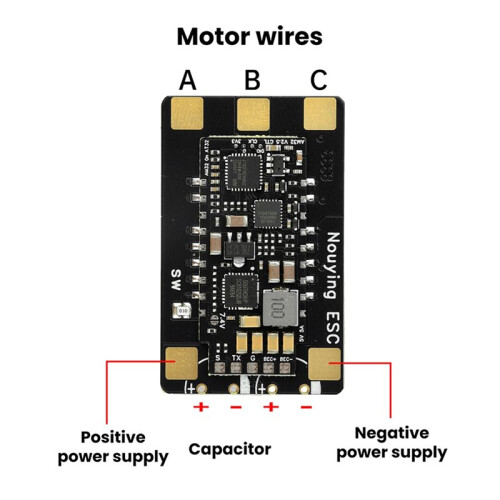 3-8S AM32 ESC Borstelloze Motorcontroller 120A voor FPV Drone RC 2