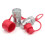 1/2Inch NPT Hydraulic Coupler Skid Steer  Flat Face Quick Connect Couplings with 4PCS Dust Cap 7