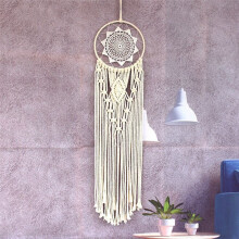Hand Woven Dreamcatcher Circle Macrame Kit Macrame Wall Hanging Supplies Macrame Wall Hanging Supplies
