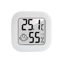 Thermomètre-hygromètre numérique portable d'intérieur, écran LCD et options d'installation flexibles pour un suivi précis du climat à la