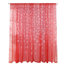 Rideau de Noël aux couleurs vives, en tissu semi-transparent élégant pour préserver votre intimité et équilibrer la lumière dans votre chambre