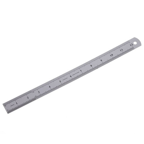6X Stainless Steel Ruler Measure Metric Function 30cm 12Inch 1