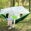 Blue Camping Hammock with Mosquito Net, Lightweight Foldable Design, Zippered Bug Protection 2